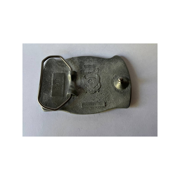 Mason Aqua Blue Epoxy Belt Buckle - Picture 6 of 13